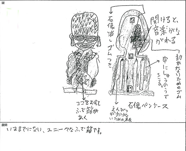 石像ペンケース 画像