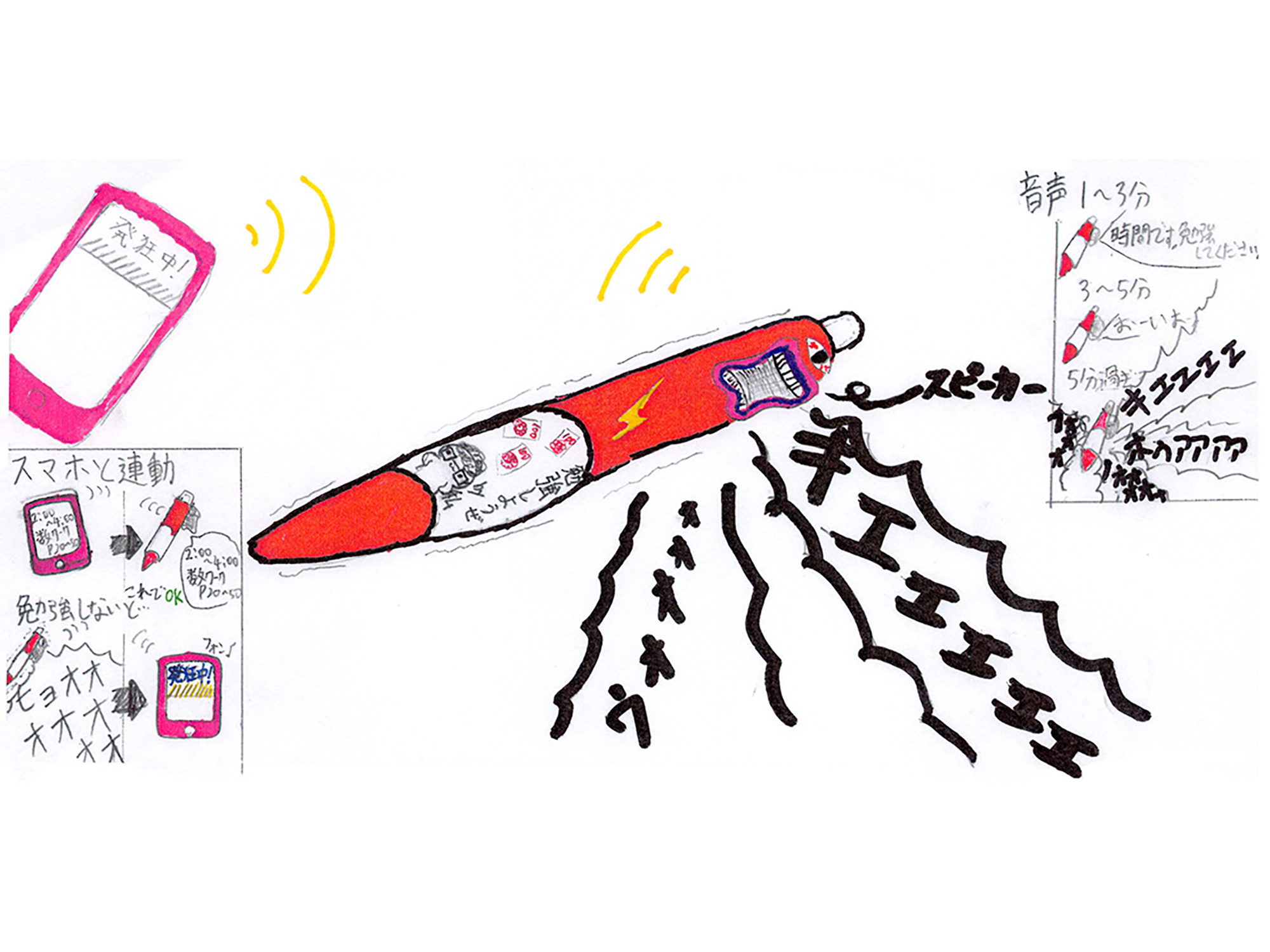 「スマホと連動!!世界初 発狂ペン」